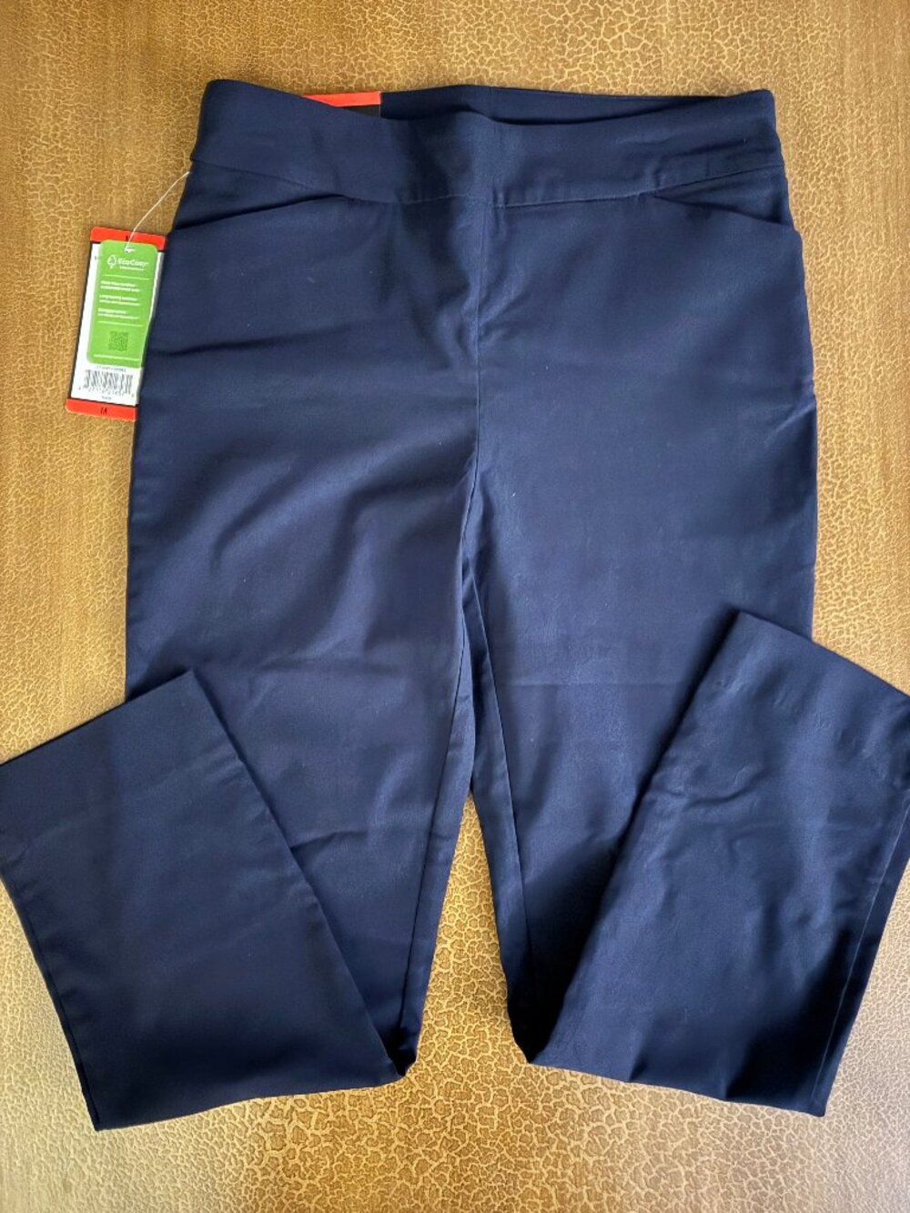 Hilary Radley Mid-Rise Slim Leg Dress Pants - Navy Blue Size Medium